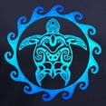 thumbnail image 3 of CafePress - Blue Tribal Turtle Sun T Shirt - Women's V-Neck Dark T-Shirt, 3 of 4