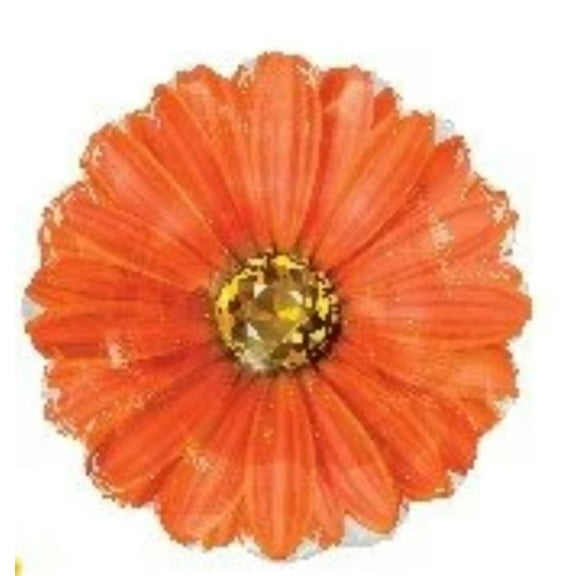18" ORANGE RHINESTONE FLOWER Balloon  Party Supplies Decorations Foil Mylar Balloon