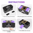 thumbnail image 4 of FEIERYA Barajador de cartas automático, 2 barajas, eléctrico UNO Poker Shuffler, barajador de cartas para el hogar, juego de cartas, viajes, 4 of 5