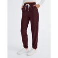 thumbnail image 3 of Pantalones deportivos AUTOMET para mujer, pijama lounge, color rojo vino, XXL, 3 of 6