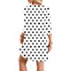 thumbnail image 5 of mfyjkho Vestidos de verano para mujer, Vestido de mujer de moda informal con puños elásticos lisos y cuello en V y manga larga Vestidos de fiesta para mujer m, 5 of 7