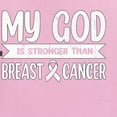 thumbnail image 6 of Wild Bobby My God Is Stronger Than Breast Cancer White Distressed Breast Cancer Awareness Women Graphic Long Sleeve Tee, Light Pink, Small, 6 of 6