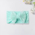 thumbnail image 2 of Cdudpw Baby Headbands and Bows Hairbands Soft Nylon Elastics Handmade Girls for Newborn Babies Infant Toddlers Kids(Mint Green,One Size), 2 of 4