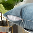 thumbnail image 3 of Dtwnek Pack of 2 Velvet Throw Pillow Covers Decorative Cushion Case Soft Solid Square Pillowcase for Sofa Couch Bed, 22"x22", 3 of 7