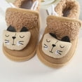 thumbnail image 3 of Unisex Newborn Baby Cotton Booties Non-Slip Sole for Toddler Boys Girls Infant Winter Warm Fleece Cozy Animial Patten Shoes, 3 of 9