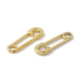 thumbnail image 3 of 20pcs PVD Vacuum Plating 304 Stainless Steel Linking Rings Safety Pin Shape Golden 31x9x2.5mm, 3 of 3