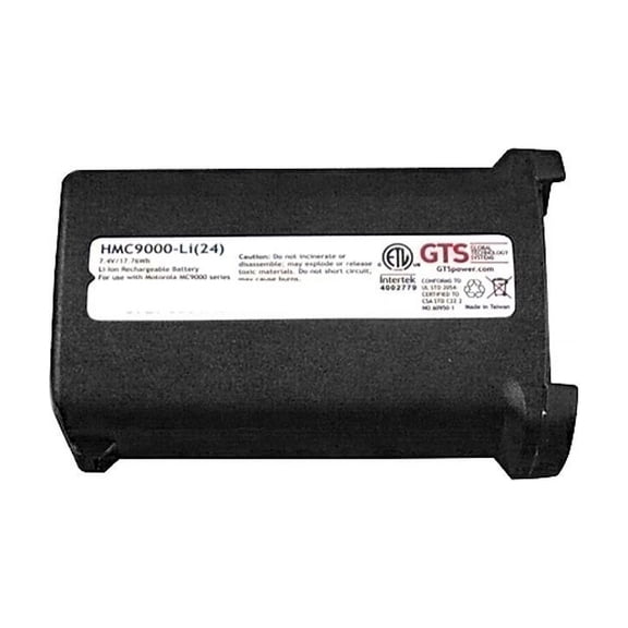 GTS HMC9000-LI(24) direct replament battery for Zebra MC9000/91XX/92XX series scanners (OEM Equivalent# KT 21 61261 01 / 21 65587 01 / 21 65587 02 / BTRY-MC9X-26MA-01