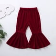 thumbnail image 2 of TAIAOJING Toddler Baby Kids Girls Solid Flare Trousers Pants Clothes Casual Joggers, 6-12 Months, 2 of 7