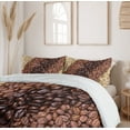 thumbnail image 6 of Ambesonne Coffee Duvet Cover Set, Drink Pale and Dark Stripes, 2-Calking, Brown Cream, 6 of 7