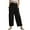 Black, variant on Lenpel Girls' Wide Leg Pants Baggy Elastic Waist Drawstring Casual Pants Trendy Loose Trousers with Pockets 5-14 Y