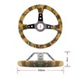 thumbnail image 2 of Estilo Del Camuflaje Del Protector De La Cubierta Del Cambiador De La Palanca De Cambios Del Volante Del Automóvil Sunnimix Cubierta del volante del automóvil, 2 of 8