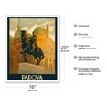 thumbnail image 2 of Padua Italy - Gattamelata - St. Antonio Basilica - Piazza del Santo - Vintage Travel Poster by Marcello Dudovich c.1935 - Fine Art Matte Paper Print (Unframed) 16x20in, 2 of 4