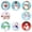 A1(A/1 Roll/1"), variant on 500 Pieces Cute Christmas Stickers Cartoon Snowman Roll Stickers Christmas Round Label Adhesive Envelope Decals Label Tag Decals for Diy Gifts Cards Books Xmas Decorations Gift Wrapping Scrapbook
