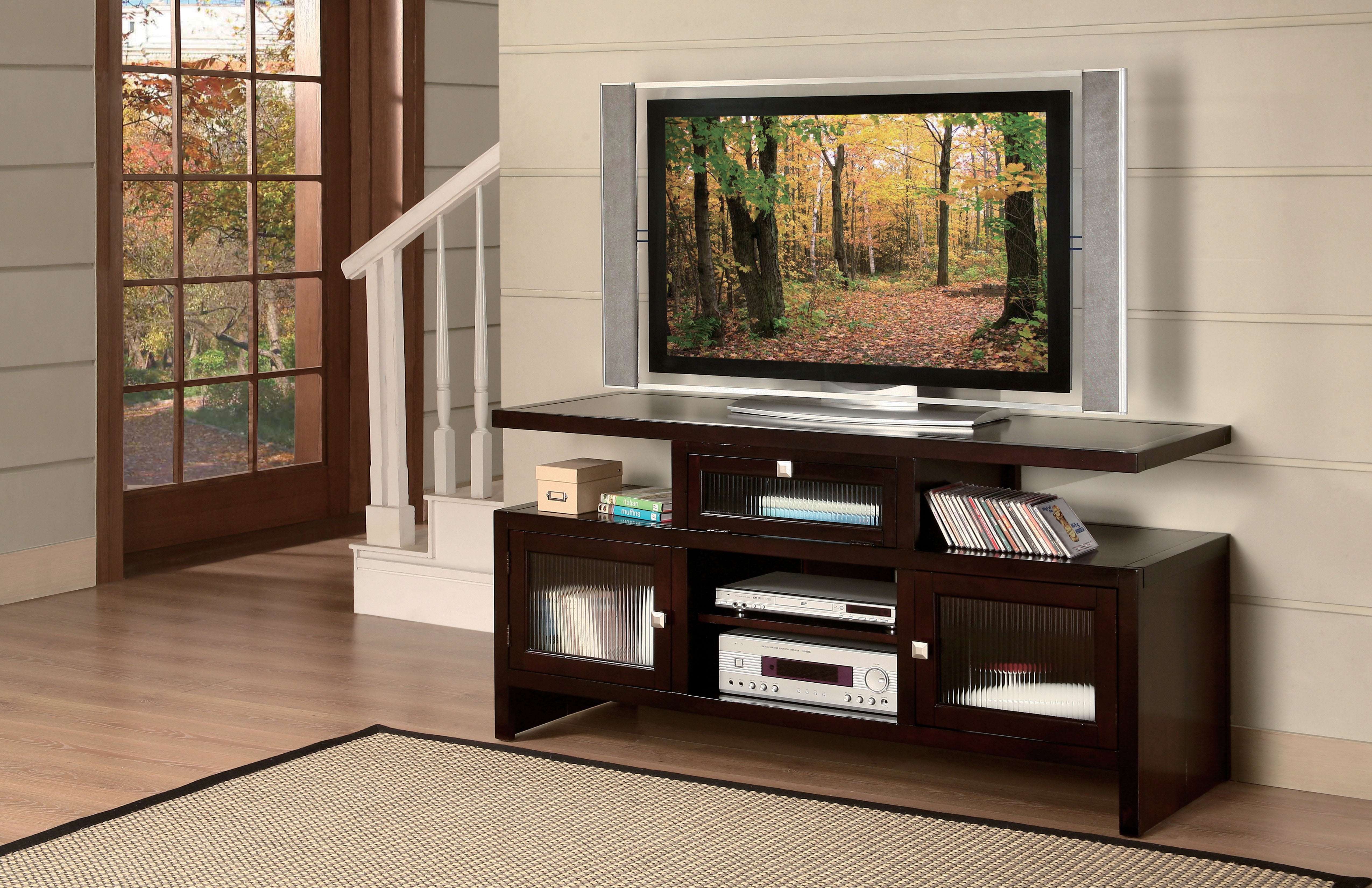 Jupiter Tv Stand Espresso Walmart Com Walmart Com