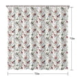 thumbnail image 5 of White Christmas Gnome and Light Pattern Shower Curtain 72"x72" ,Bathroom Decorative Shower Curtains Set with 12 Hooks,Modern Waterproof Washable Shower Curtain, 5 of 6
