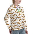 thumbnail image 6 of Haiem Leopard Print for Women's Fashion Hoodies & Sweatshirts with Kangaroo Pocket,Hooded Sweatshirt with Eye-catching Drawstrings-Large, 6 of 7