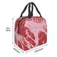 thumbnail image 3 of Vsdgher Striped Meat Lunch Bag, Lunch Box for Women Adult Men, Lunch Tote Insulated Cooler Lunch Container for Work/Office/Picnic/Travel, 3 of 8