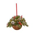 thumbnail image 4 of Corona de cesta de flores, cesta floral falsa, señal de bienvenida de , corona de granja, corona de primavera para árbol de Navidad, pared de verano, fiesta, puerta delantera Estilo E Macarena Cesta de flores, 4 of 8