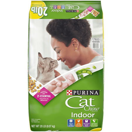 Purina Cat Chow Indoor Dry Cat Food, 20 lb (Best Dry Cat Food For Cats)