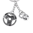 thumbnail image 4 of Luzkey 10xMetal Boxing Sport Pendant Key Key Chain Keys Holder barbell 3, 4 of 8