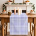 thumbnail image 2 of Buffalo Plaid Table Runner 120 Inches Long,Purple Lilac Farmhouse Gingham Striped Cotton Linen Table Runners Dresser Scarves,Fabric Tabletop Scarf Furniture Cover for Home Dinner Party 13"x120", 2 of 9