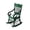 Green, variant on Dollhouse Miniature Rocking Chair 1:12 Scale Wooden Furniture Accessories Tiny Mini House Home Outdoor Cake Topper Decoration Model Living Room Scene Christmas Craft Displays (White)