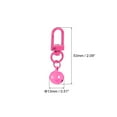 thumbnail image 2 of Uxcell 5 Pack Pet Bells, 13mm/0.51" Dia Rose Red Carbon Steel Bells with Clasps for DIY Crafts, 2 of 4
