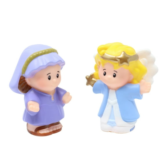 Replacement Parts for Collectible Fisher-Price Little People Christmas Story Nativity Bible Story Playset J2404 - Replacement Set of Figures - Mother Mary and Angel Gabriel