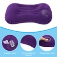 thumbnail image 5 of Uxcell Camping Pillow, Portable Camp Beach Pillow Neck Lumbar Support, Purple 2 Pack, 5 of 6