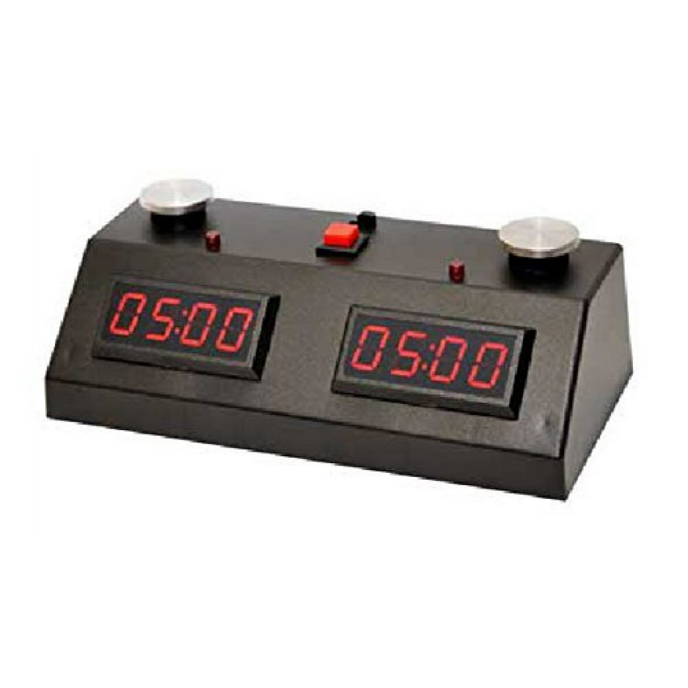 ZMart Fun II Digital Chess Timer Black with Red LED