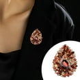 thumbnail image 4 of Eoperou Vivid Appearance Exquisite Brooch Pin Lightweight Decorative Polishing Faux Crystal Waterdrop Shape Women Pin Costume Accessories, 4 of 7