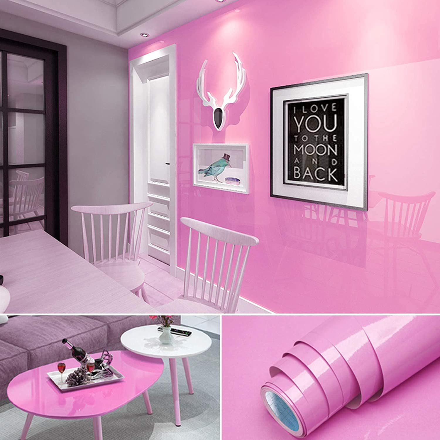 Kids Peel and Stick Wallpaper,Green Self Adhesive Stickers , 48" x 36