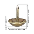 thumbnail image 3 of Uxcell Clavos de Tapicería de 11mm de Diámetro y 13mm de Altura, Tono Bronce, Paquete de 80, 3 of 5