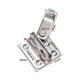 thumbnail image 2 of 2pcs Sliding Door Lock Small Stainless Steel Latch Right Open Security Latch For Doors Windows Bathrooms Cabinets And Drawers (with Screws), 2 of 5