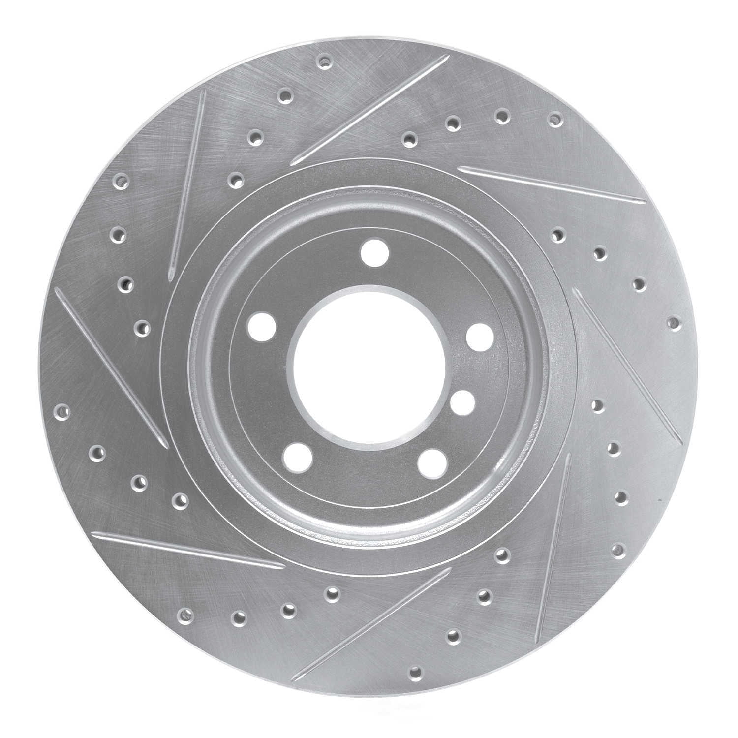 Dynamic Friction Company 631-31048R DFC Brake Rotor - Drilled And Slotted - Silver
