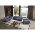thumbnail image 3 of ACME Astonic Leather Upholstery Chair with Tight Black in Blue, 3 of 8