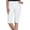 WHITE, variant on Hearts Of Palm Womens Solid Color Tech Stretch Skimmer With Elastic Waistband