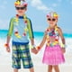 thumbnail image 5 of Paquete de 5 faldas hawaianas de hierba Hula para niñas, falda de baile Hula con accesorio de disfraz de flores, vestido de fiesta hawaiano Hula para niñas, 5 of 5