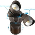 thumbnail image 6 of LEONLITE 3CCT LED Security Light, Motion Sensor Outdoor Lights, Dusk to Dawn, ETL Listed, Adjustable Heads, 3000K4000K5000K Selectable, Motion Detector Flood Light for, 6 of 14
