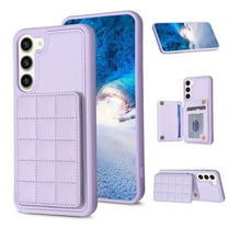 SaniMore for Samsung Galaxy S23 Plus (6.6" 2023) Case, Flip PU Leather Diamond-Shaped with Built-in Card Slots, Kickstand and Shockproof Anti-drop Phone Case for S23 Plus Wallet Shell, Purple
