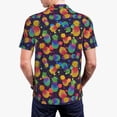 thumbnail image 4 of Balery Colorful Pineapples1 Printed Men’s Short Sleeve Polo Shirt, Midweight Men's Shirt,Golf Polo shirts -XX-Large, 4 of 9