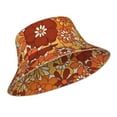 thumbnail image 2 of Kll Hippie Flower Bucket Hat For Women Men Packable Travel Beach Sun Hat Outdoor Rave Accessories Reflective Fisherman Cap, 2 of 9