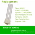thumbnail image 4 of czcpp-9W Ampoule Fluorescente Base 2G7, Ampoule de Remplacement pour Satco S8365, CF9DS/E/841, Ampoule Lanterne Coleman, Rayovac F9w-1, Lanterne de Tâche, 4100K 2G7 Ampoule 4Pin pour Lanternes Traditionnelles, 4 of 4