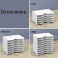 thumbnail image 3 of Toytexx 8-Layer Desk File Organizer, Desktop Veritcal Folder Organizer for Home, Office, School, 3 of 5