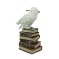 thumbnail image 3 of Veronese Design 5 1/2 Inch Magic Wand Snowy Owl On Book Stack Hand Painted Resin Statue Home Decor, 3 of 3