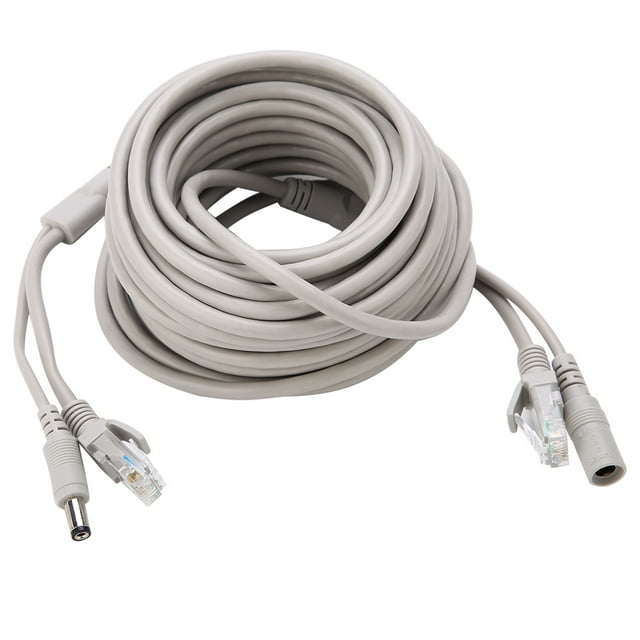 Cat 5 And Power Extension Two-in-one Cable, RJ45+DC Cable, Ethernet CCTV Cable, CCTV Cable, For IP Camera Household