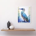 thumbnail image 2 of Blue Footed Booby Bird Watercolour Painting Collage Art Print Framed Poster Wall Decor 12x16 inch, 2 of 5