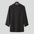 thumbnail image 4 of INCERUN Mens Long Sleeve V Neck Loose Cotton Casual Pullover Tops, 4 of 4