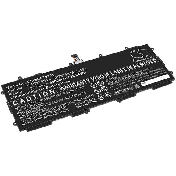 Battery for Samsung Galaxy Note 10.1 Tab 2 GH43-03562B SP3676B1A SP3676B1A(1S2P)