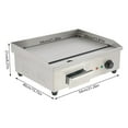 thumbnail image 2 of TFCFL 3KW 22" Commercial Electric Countertop Griddle Stainless Steel Flat Top Grill Hot Plate BBQ 110V, 2 of 19